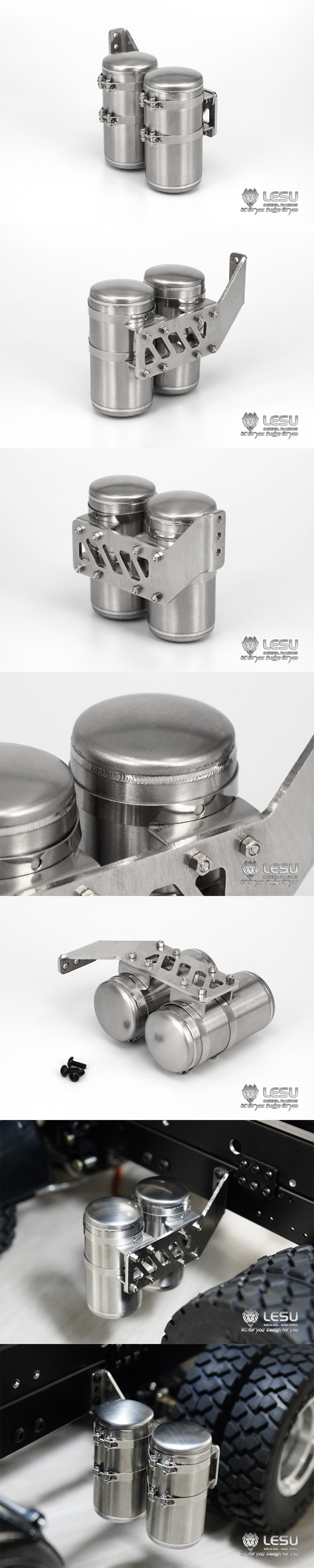 LESU 1/14 Tamiya Truck Model Accessories Simulation Gas Tank G6170